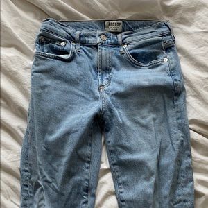 Agolde Nico jeans size 25 light wash